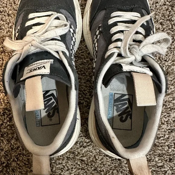 Vans Ultra Range Checkered Sneakers Suede 721356 Black White Women’s Sz 7.5 - Picture 7 of 9